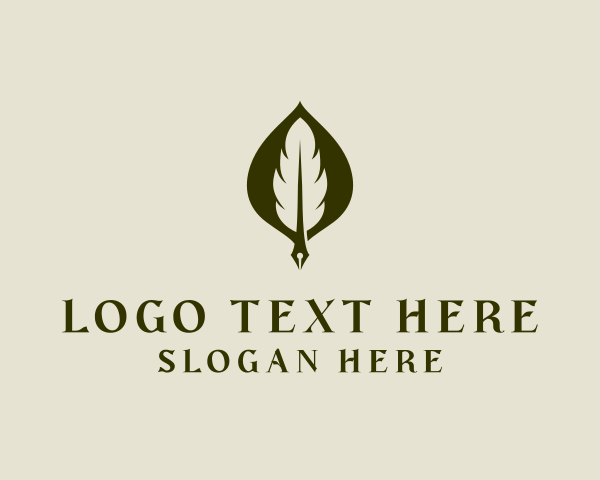 Feather Leaf Pen logo