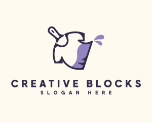 Creative Paint Shirt logo design