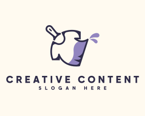 Creative Paint Shirt logo design