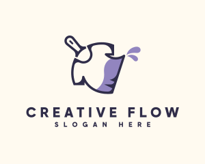 Creative Paint Shirt logo design