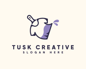 Creative Paint Shirt logo design