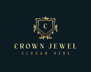 Premium Crown Crest logo design