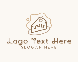 Chocolate Cake Pastry Logo