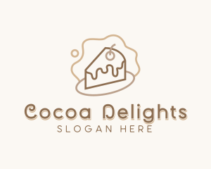 Chocolate Cake Pastry logo design