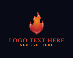 Fire Hot Flame Logo