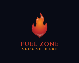 3D Orange Flame logo