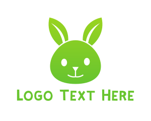 Green Eco Rabbit logo