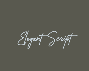 Elegant Handwriting Script logo design