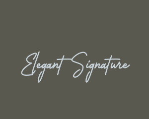 Elegant Handwriting Script logo design