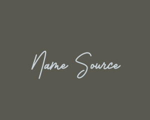 Elegant Handwriting Script logo