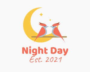 Night Woodpecker Birds logo design