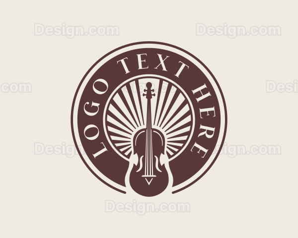 Violin Instrument Musician Logo