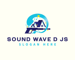 Pressure Wash Wave Cleaning logo design