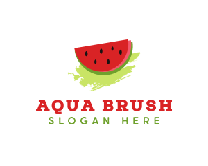 Sweet Watermelon Fruit logo design