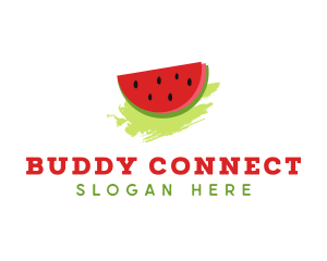 Sweet Watermelon Fruit logo design