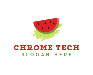 Sweet Watermelon Fruit logo design