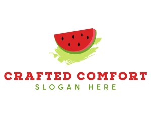 Sweet Watermelon Fruit logo design