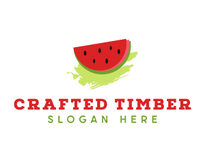 Sweet Watermelon Fruit logo design