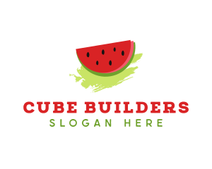 Sweet Watermelon Fruit logo design