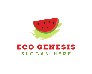 Sweet Watermelon Fruit logo design