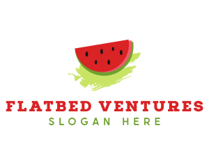 Sweet Watermelon Fruit logo design