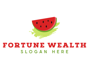 Sweet Watermelon Fruit logo design