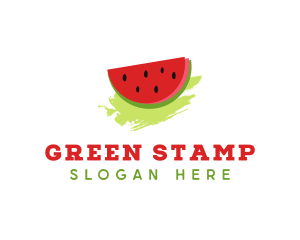 Sweet Watermelon Fruit logo design