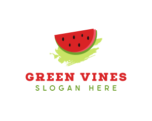 Sweet Watermelon Fruit logo design