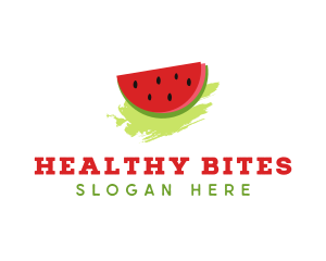 Sweet Watermelon Fruit logo design