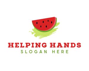 Sweet Watermelon Fruit logo design