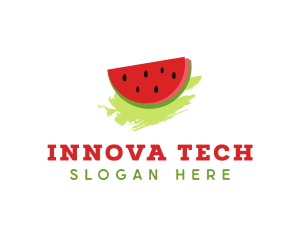 Sweet Watermelon Fruit logo design