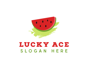 Sweet Watermelon Fruit logo design