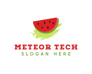 Sweet Watermelon Fruit logo design