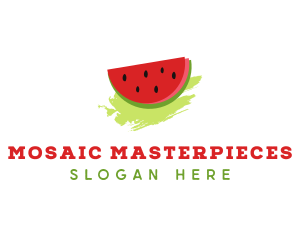 Sweet Watermelon Fruit logo design