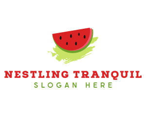 Sweet Watermelon Fruit logo design