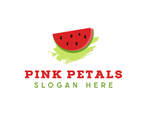 Sweet Watermelon Fruit logo design