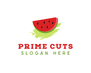 Sweet Watermelon Fruit logo design