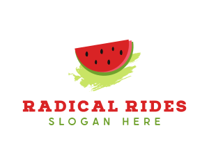 Sweet Watermelon Fruit logo design