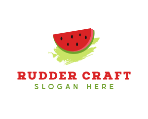 Sweet Watermelon Fruit logo design