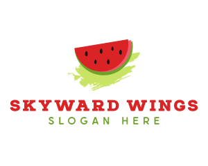 Sweet Watermelon Fruit logo design