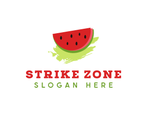 Sweet Watermelon Fruit logo design