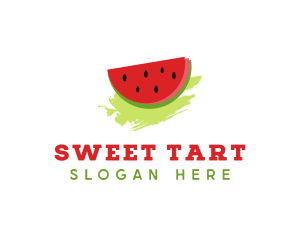 Sweet Watermelon Fruit logo design