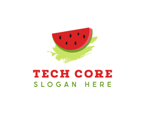 Sweet Watermelon Fruit logo design