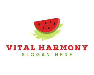 Sweet Watermelon Fruit logo design