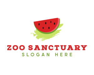 Sweet Watermelon Fruit logo design