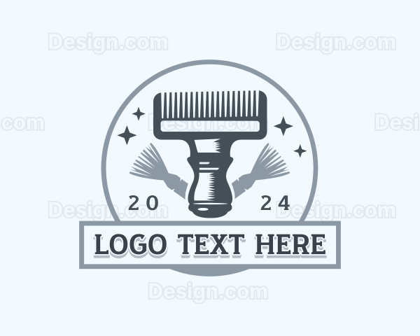 Comb Hairstylist Barbershop Logo