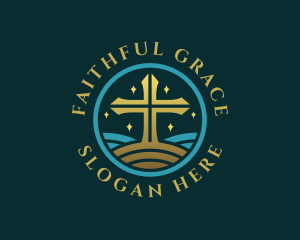 Holy Christian Cross logo design