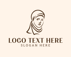 Arabian Woman Hijab logo