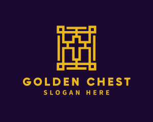 Golden Holy Bible logo design