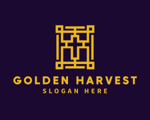 Golden Holy Bible logo design